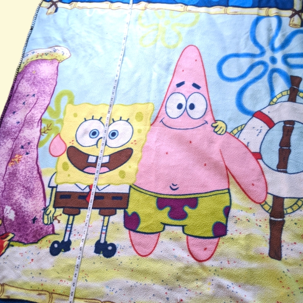 Vintage Spongebob SquarePants Patrick blanket fleece 2004